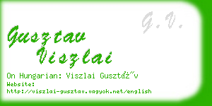 gusztav viszlai business card